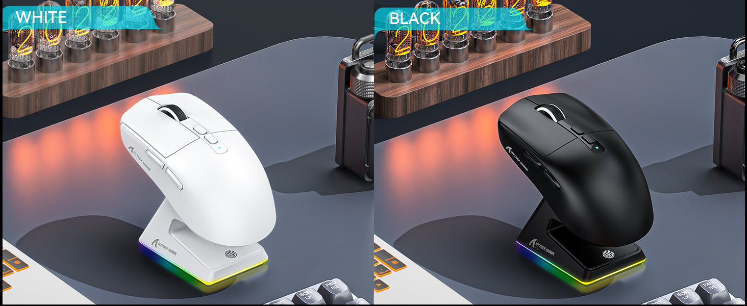 MAMBASNAKE x ATTACK SHARK X6 49g Superlight Wireless Gaming Mouse with Magnetic RGB Charging Base