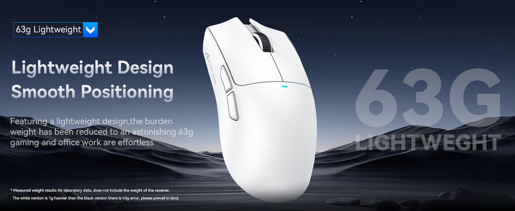 MAMBASNAKE x ATTACK SHARK X11 Gaming Mouse with Magnetic Charging Dock, PixArt PAW3311 Gaming Sensor