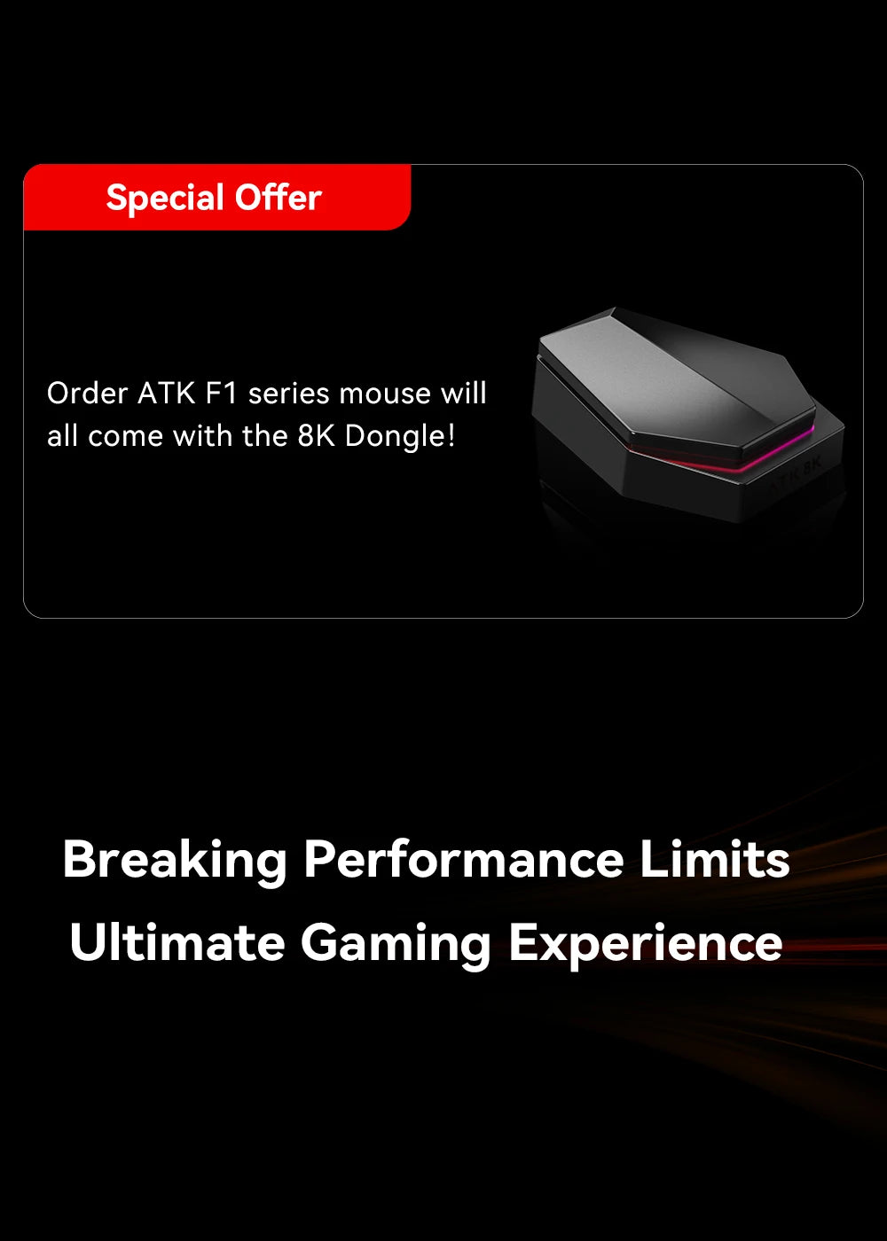 ATK BlazingSky F1 Extreme Wireless Gaming Mouse PAW3950 Ultra Dual-Mode 8000Hz 35g Lightweight E-sports FPS Mice