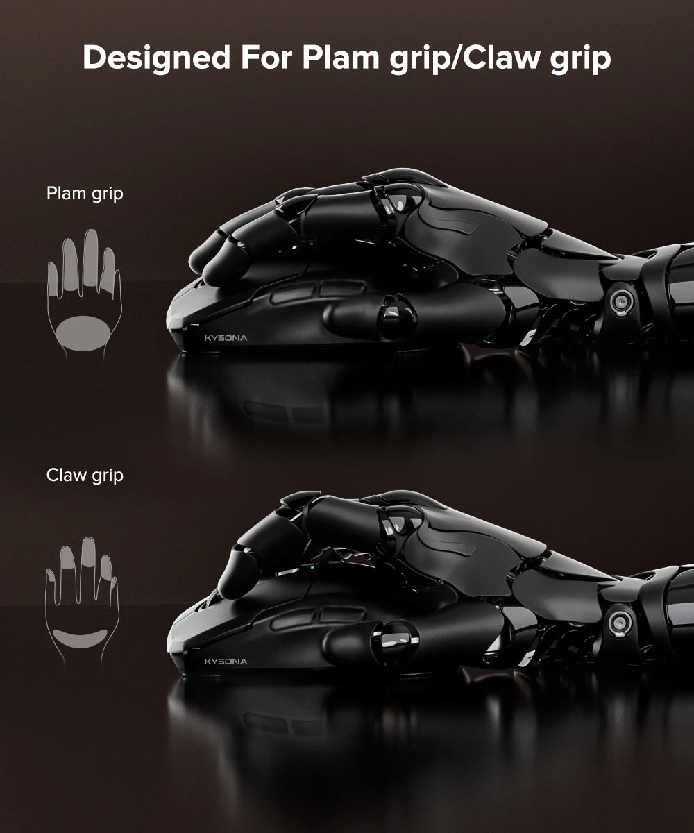 KYSONA Uranus Pro PAW3395 Wireless Gaming Mouse 54g Lightweight 8KHz Polling Rate 26000DPI Ultimate Optical Sensor For Laptop PC