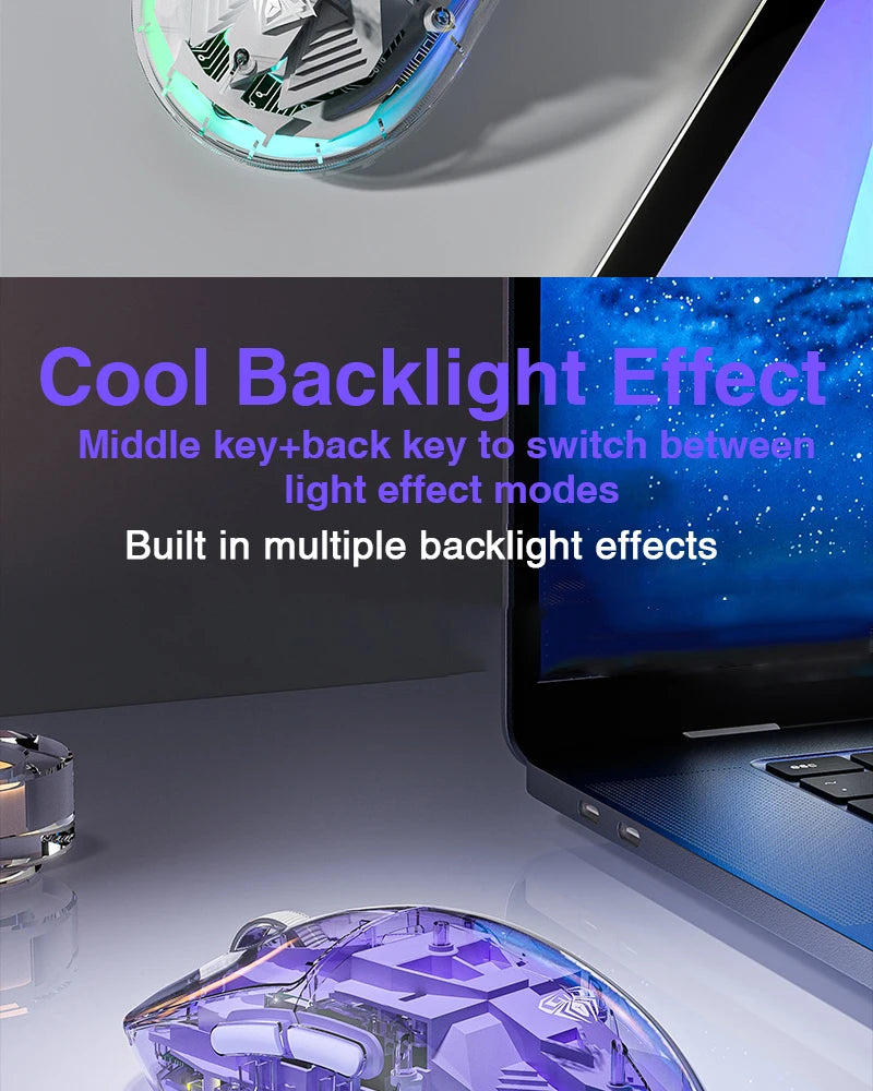 AULA SC660 Wireless Mouse Bluetooth Gaming Mouse 10000DPI Optical Sensor Macro Programmable Ergonomic Mice For Laptop PC Gamer