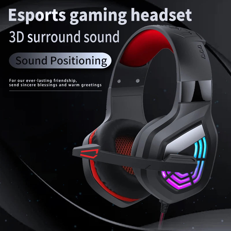 G7 Gaming Headset With Noise-cancelling Microphone Surround Sound 3.5mm Wired LED Gaming Headset For Gamers