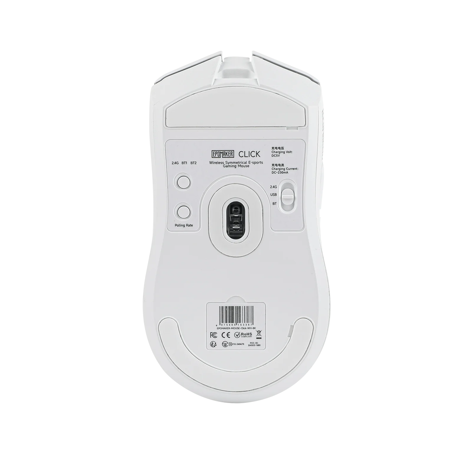 EPOMAKER Click Gaming Mouse Wireless 2.4Ghz/Bluetooth/Type-C 800 to 42000 DPI Adjustable 8K Polling Rate for PC/Mac/Linux