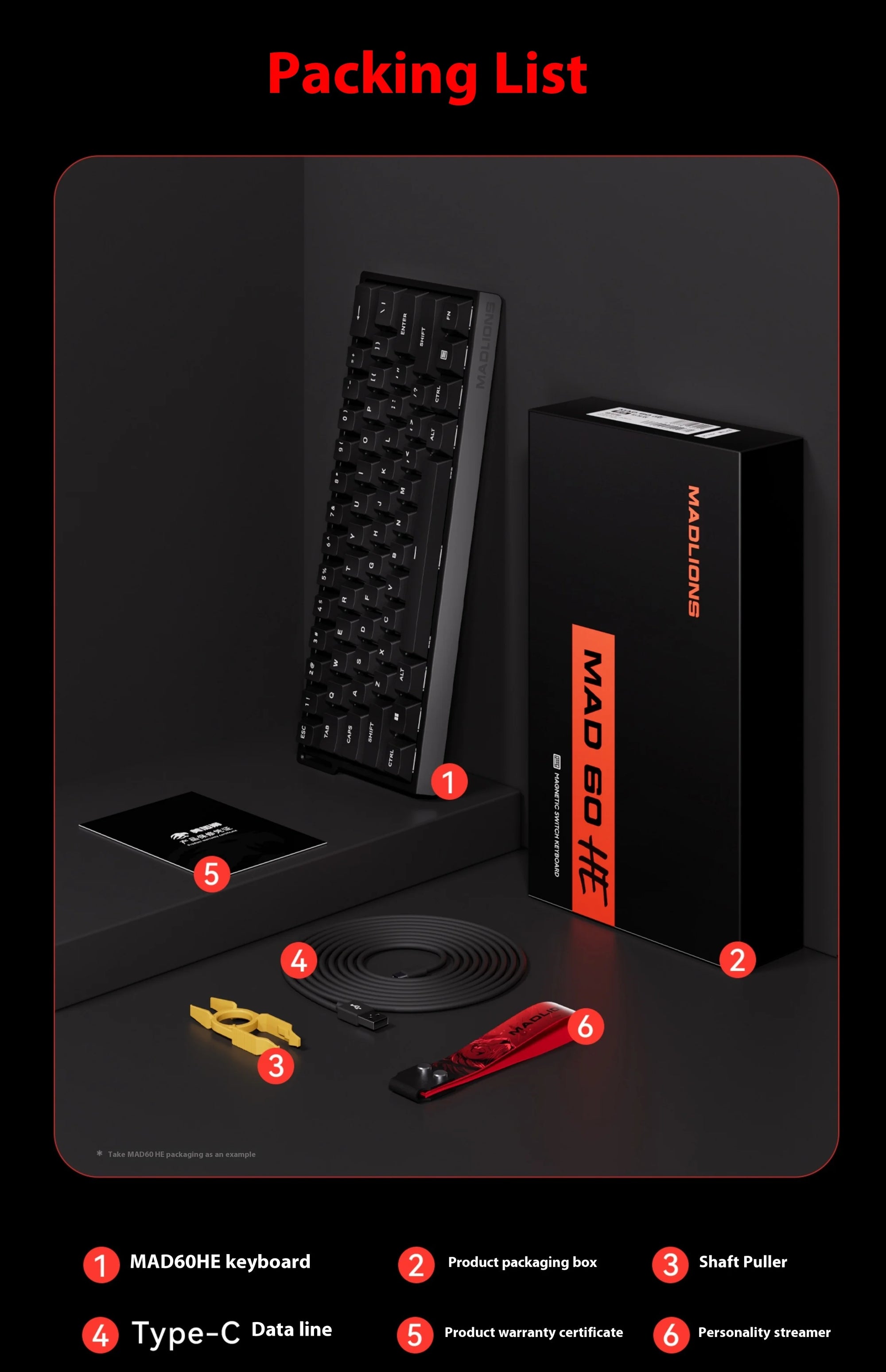FGG Madcatz MAD60/68 HE Mad 60he 8K Mechanical Keyboard Magnetic Switch Madlions Mad 68he Wired Gaming Keyboards Gamer Custom