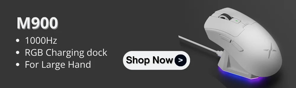 Delux M800mini Wireless Gaming Mouse, 46g Lightweight,PAW3395/PAW3311,1KHz Polling Rate for Small to Medium Hand PC Gamer