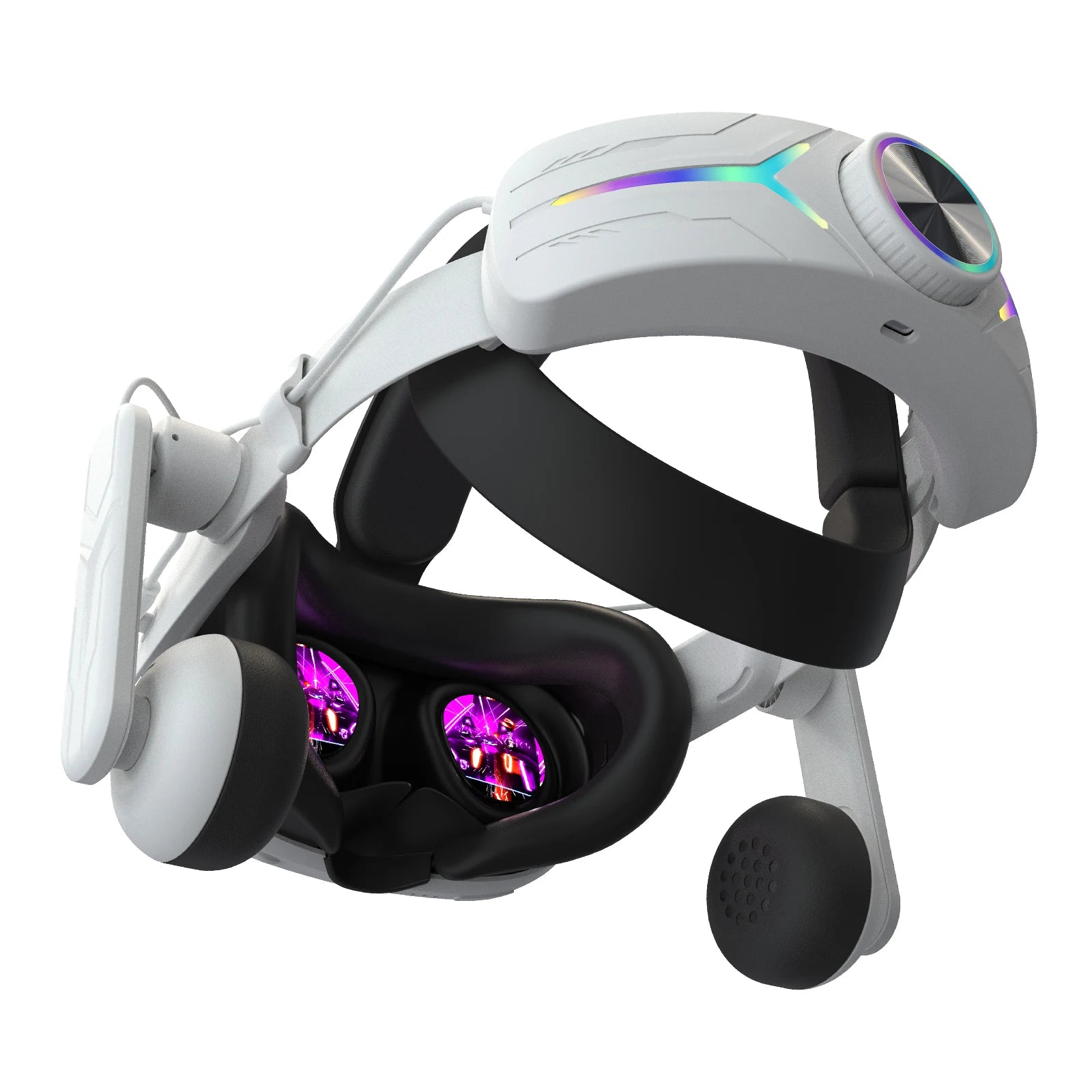 For Meta Quest3 head strap RGB Electricity King Model Headset Headset 8000 MAh Quest3 head strap VR with Adjustable Angle
