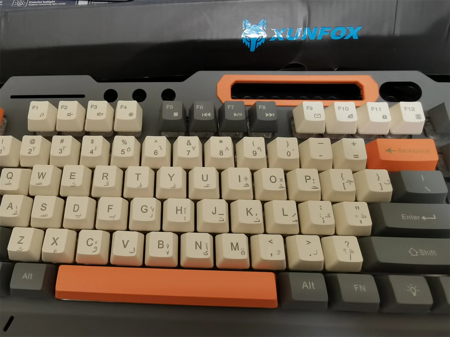 Gaming Keyboard 100% Layout Mechanical Feel 104 Key Spanish Russian Korean Arabic Keyboard Gamer Wired RGB Volume Knob Mouse K90