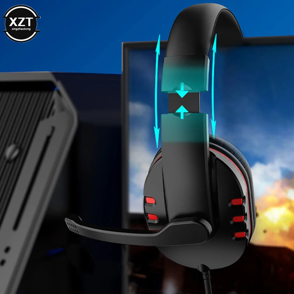 Wired gaming Headphones Gamer Headset with Microphone For PC Computer Laptop PS4 PS5 Play Station 4 5 Nintendo Switch Tablet