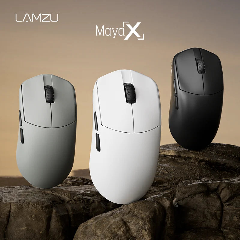 LAMZU MAYA X Gaming Mouse (8K Dongle Included, Web Driver Compatible)