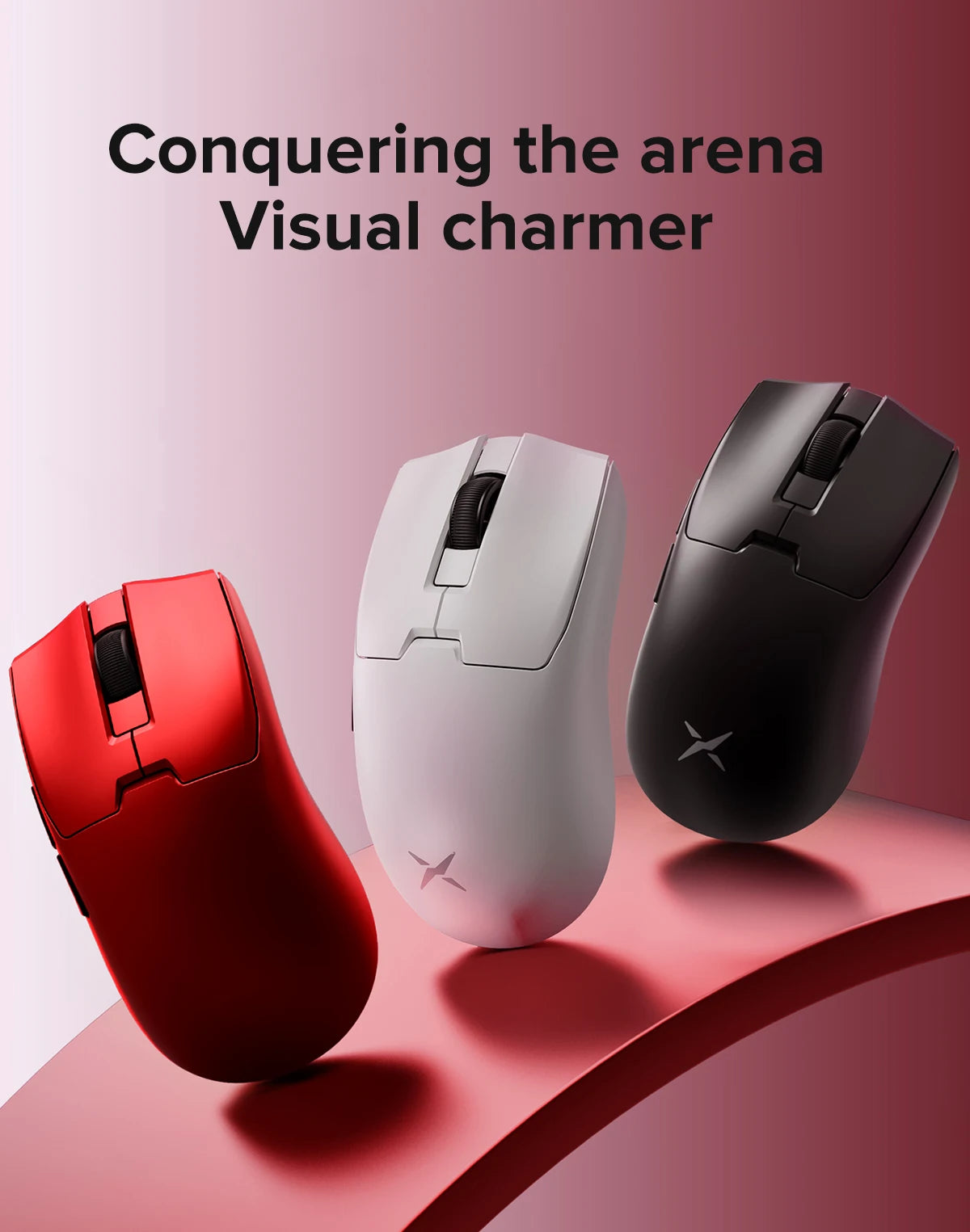 Delux M800mini Wireless Gaming Mouse, 46g Lightweight,PAW3395/PAW3311,1KHz Polling Rate for Small to Medium Hand PC Gamer