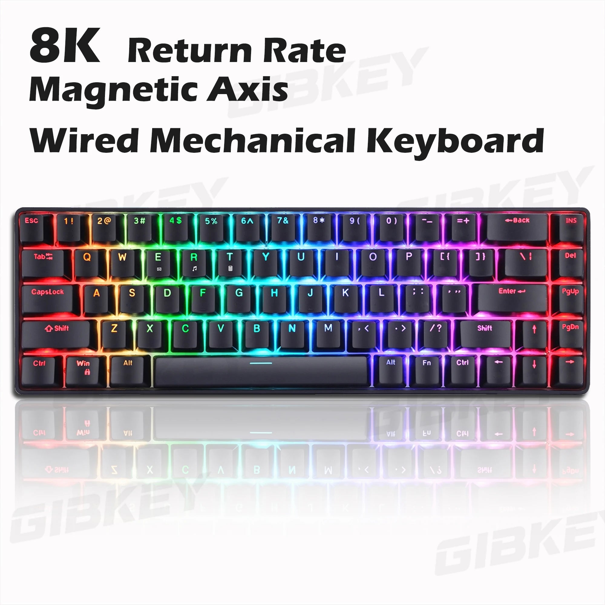 Magnetic Axis Gaming Mechanical Keyboard RGB Backlight 8K Return Rate Hot Swap switch Custom Key Range E-Sport Game keyboards