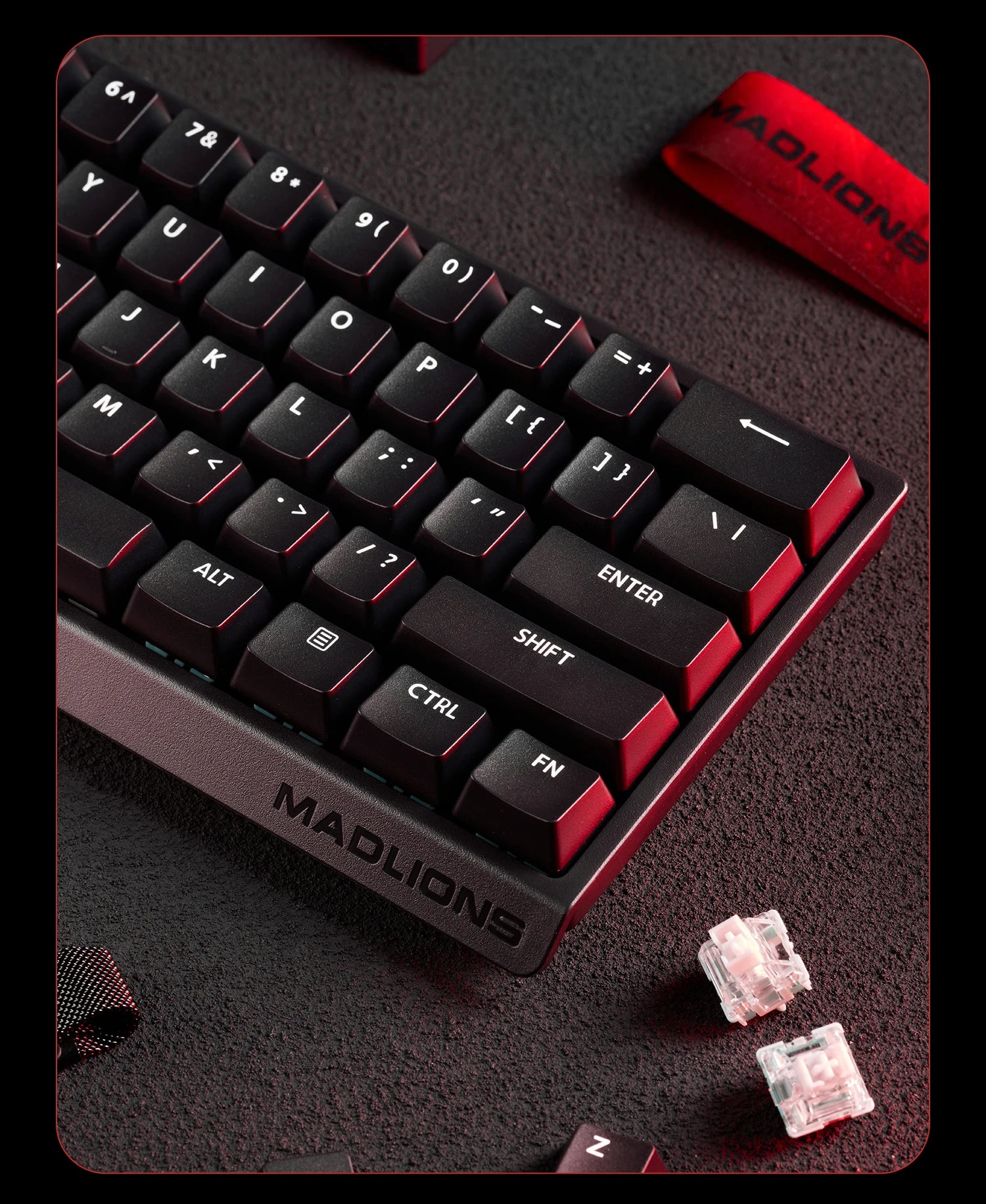 FGG Madcatz MAD60/68 HE Mad 60he 8K Mechanical Keyboard Magnetic Switch Madlions Mad 68he Wired Gaming Keyboards Gamer Custom
