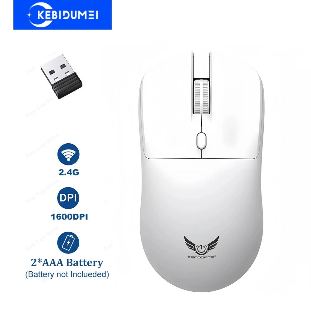 2.4G Wireless Mouse Gaming Mouse 3 Levels 1600 DPI Optical Office Mouse Ergonomic Mouse Mice for PC Computer Laptop Macbook
