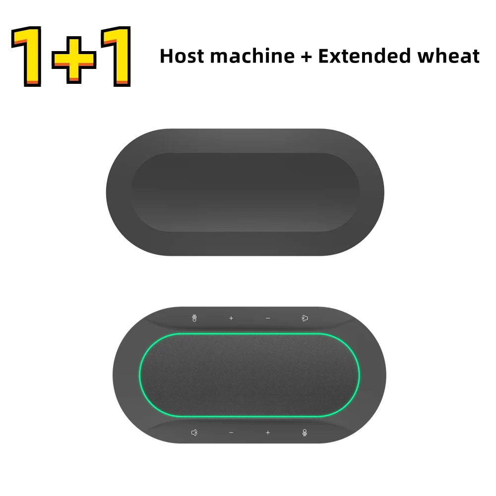 Omnidirectional Microphone for 300㎡ 1-8 360° Pickup Wireless Dongle Conference Speaker USB LAN for Meeting Classroom Easy Set up