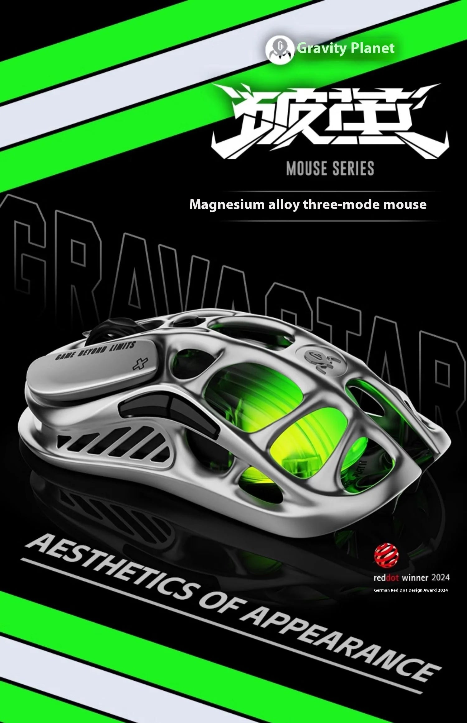 Gravastar M1 Gamer Mouse Magnesium Alloy Wireless Bluetooth Mouse Gravastar M2 With 4k Receiver Rgb Low Latency Gaming Mice Gift