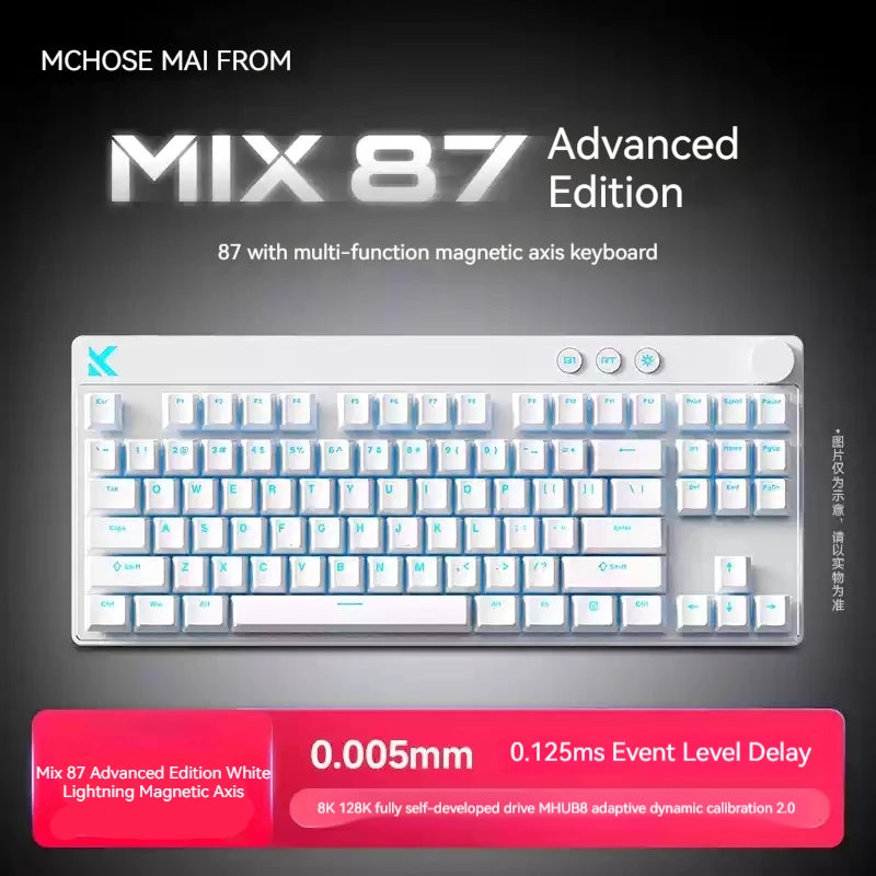 Mchose Mix 87 Magnetic Axis Mechanical Keyboard Customized Esports Fps Gaming Dedicated Wired Valorant Magnetic Axis Keyboard
