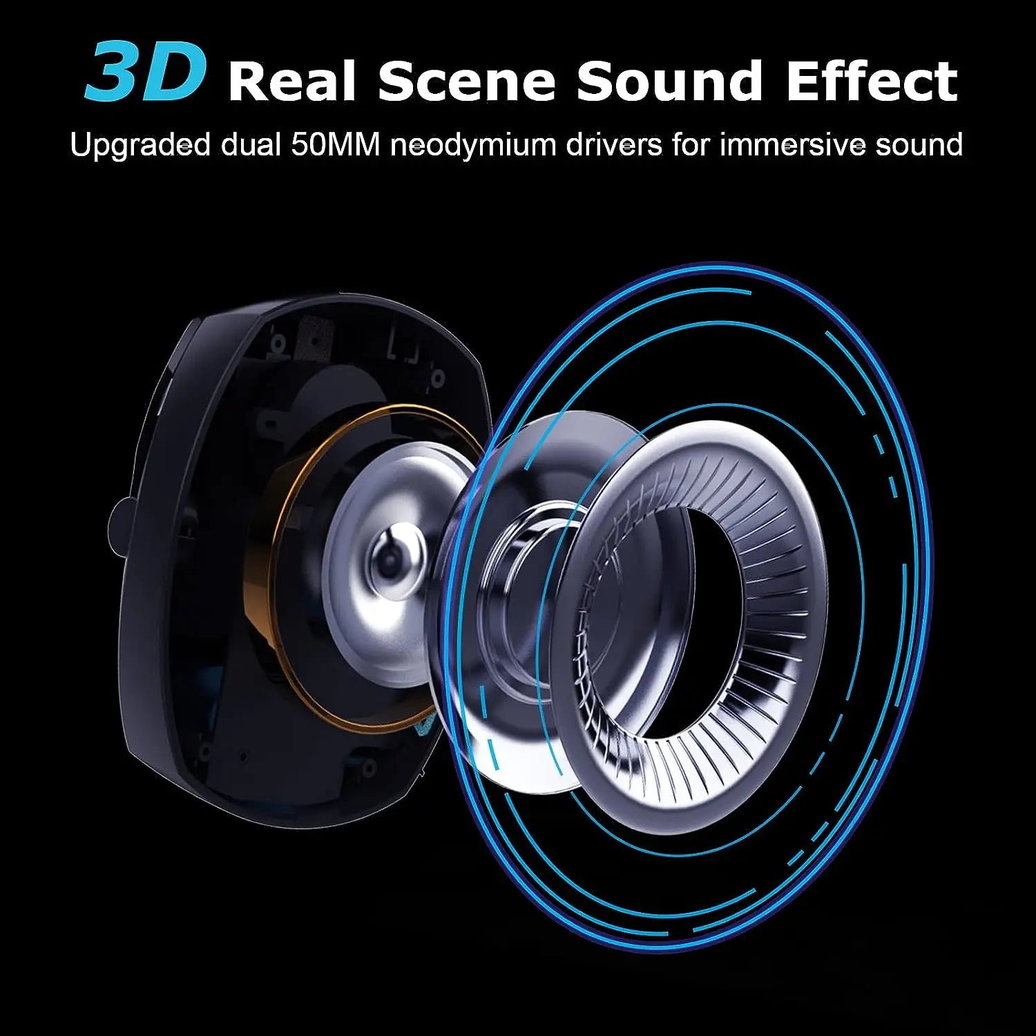 2.4GHz Wireless Gaming Headset for PS5, PS4 Gamers, PC, Nintendo Switch, Bluetooth Gaming Headphones with Noise Canceling Mic