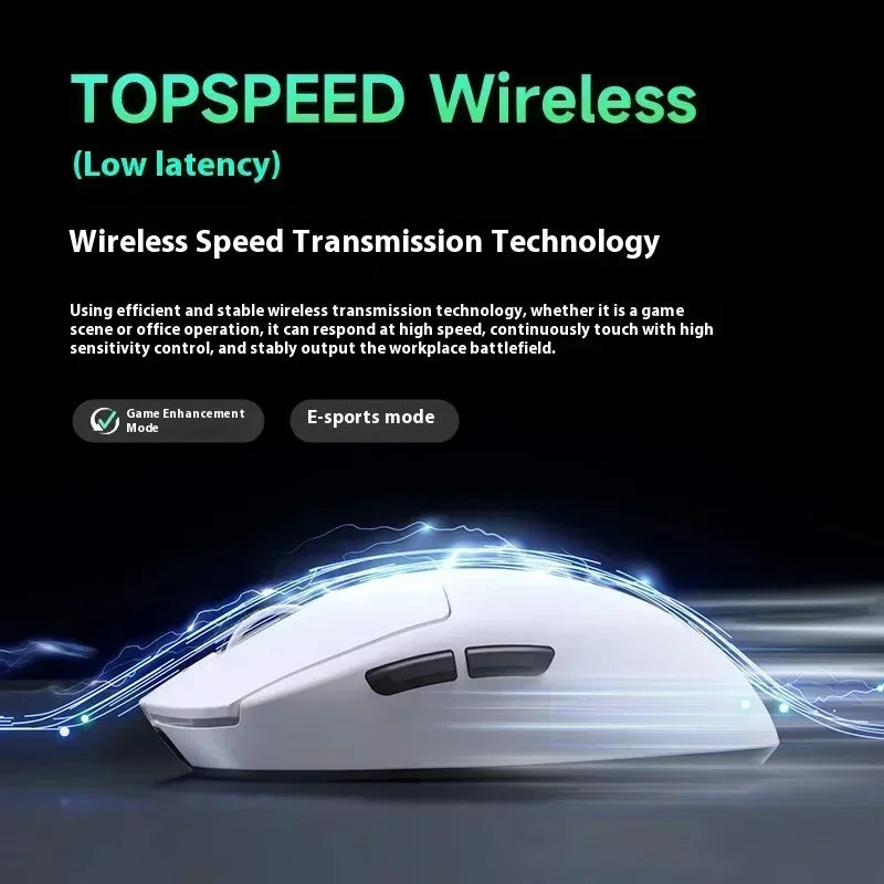 MCHOSE A7 Series Mouse PAW3950 8K Top Speed Receiver Ergonomics 2.4G Wireless Gaming E-Sports Mice Customized PC Accessory Gifts