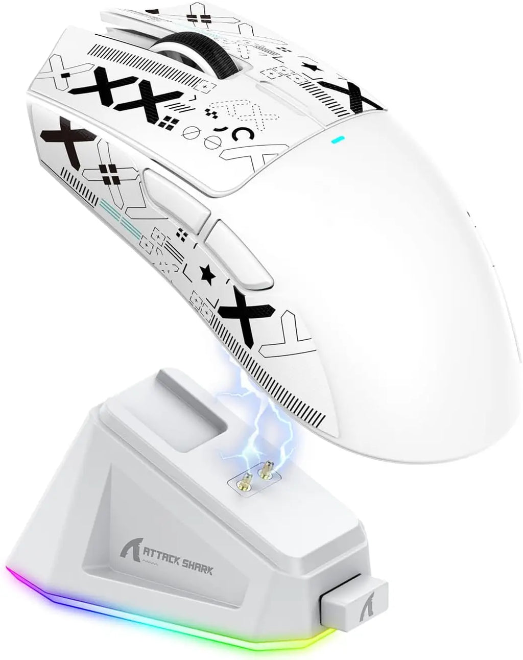 MAMBASNAKE x ATTACK SHARK X11 Gaming Mouse with Magnetic Charging Dock, PixArt PAW3311 Gaming Sensor