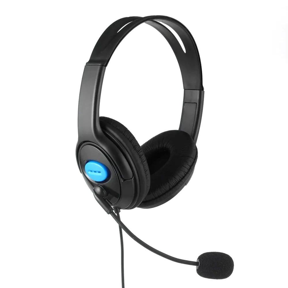 Headphones 3.5mm Wired Gaming Headset Earphones Music For PS4 Play Station 4 Game PC Chat computer With Microphone 120° Rotation
