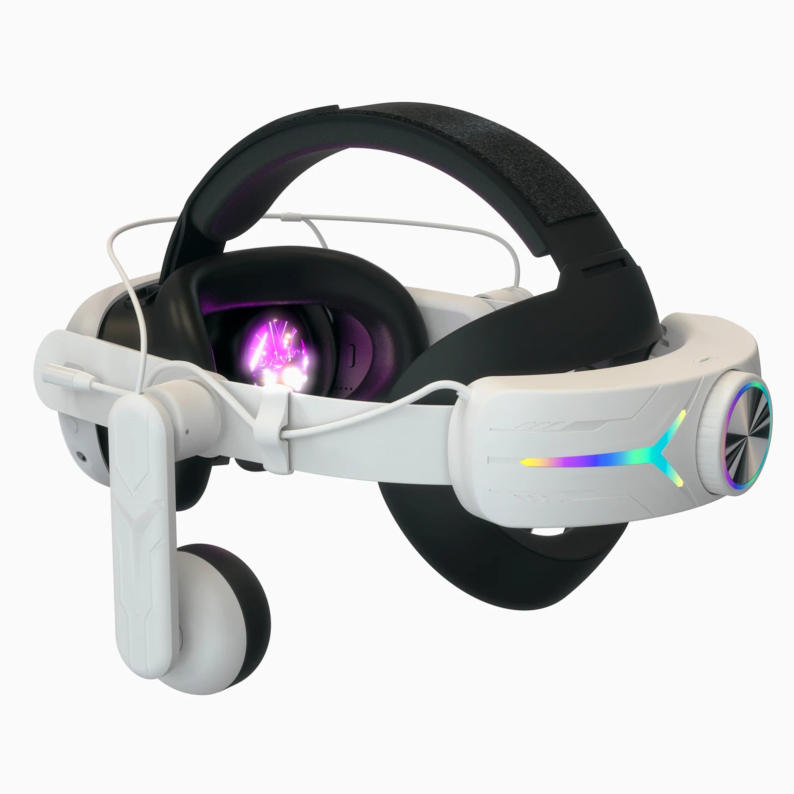 For Meta Quest3 head strap RGB Electricity King Model Headset Headset 8000 MAh Quest3 head strap VR with Adjustable Angle