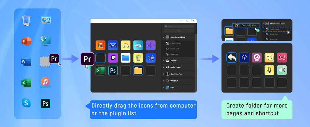 FIFINE D6 Macro Stream Controller App-Triggered Actions with 15-Key Programmable Deck for Live Streaming, for OBS/Twitch/YouTube