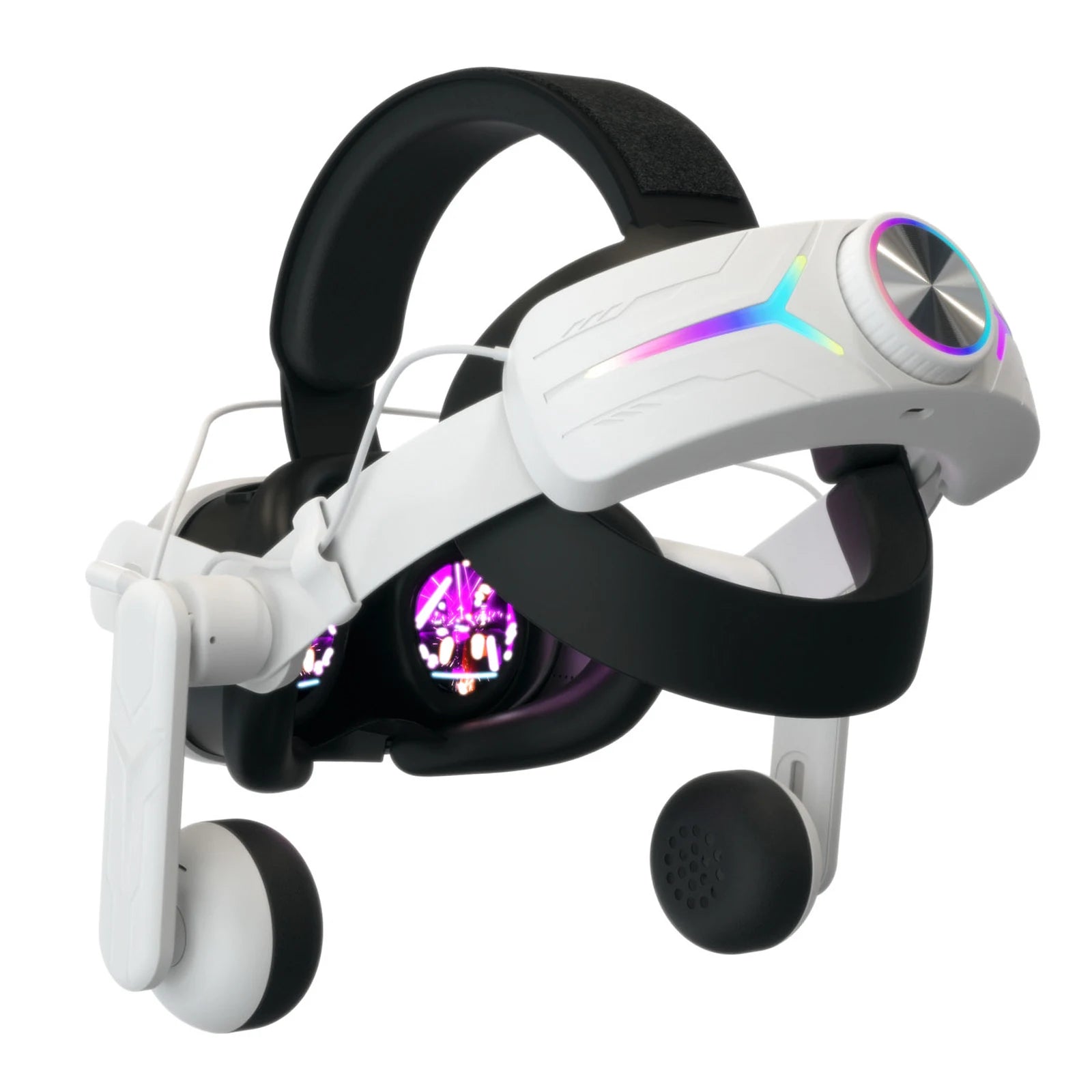 For Meta Quest3 head strap RGB Electricity King Model Headset Headset 8000 MAh Quest3 head strap VR with Adjustable Angle