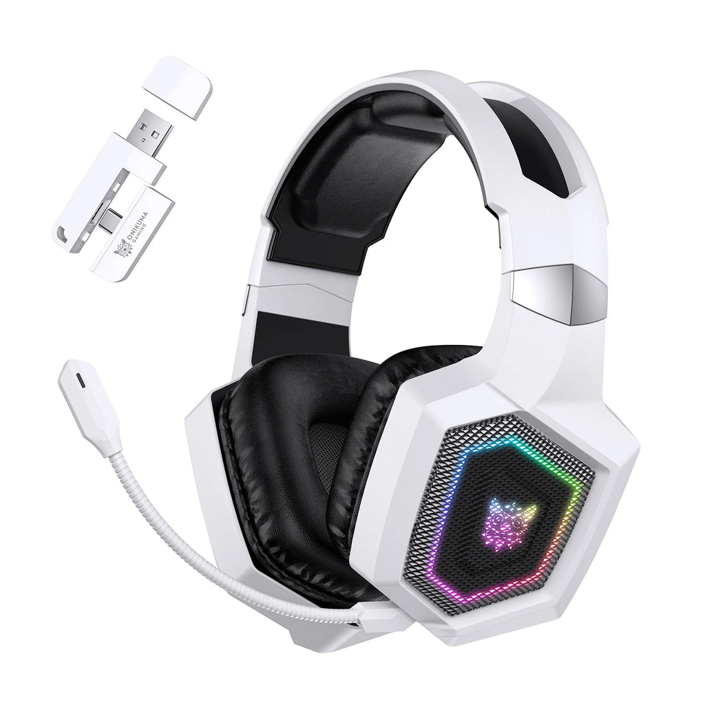 ONIKUMA Tri-Mode Headset Noise Cancelling HD Microphone Professional Gaming Wireless Headset