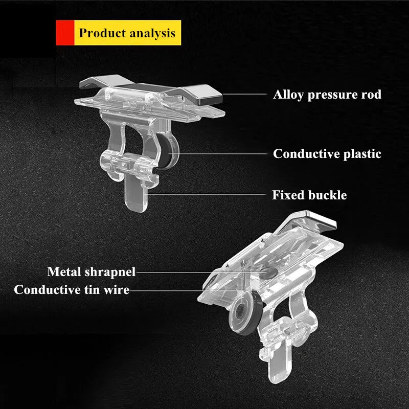 E9 Mobile Phone Gaming Accessories Gamepad Joystick Controller for PUBG Aim Shoot Free Fire L1R1 Plastic Key Button Game Trigger