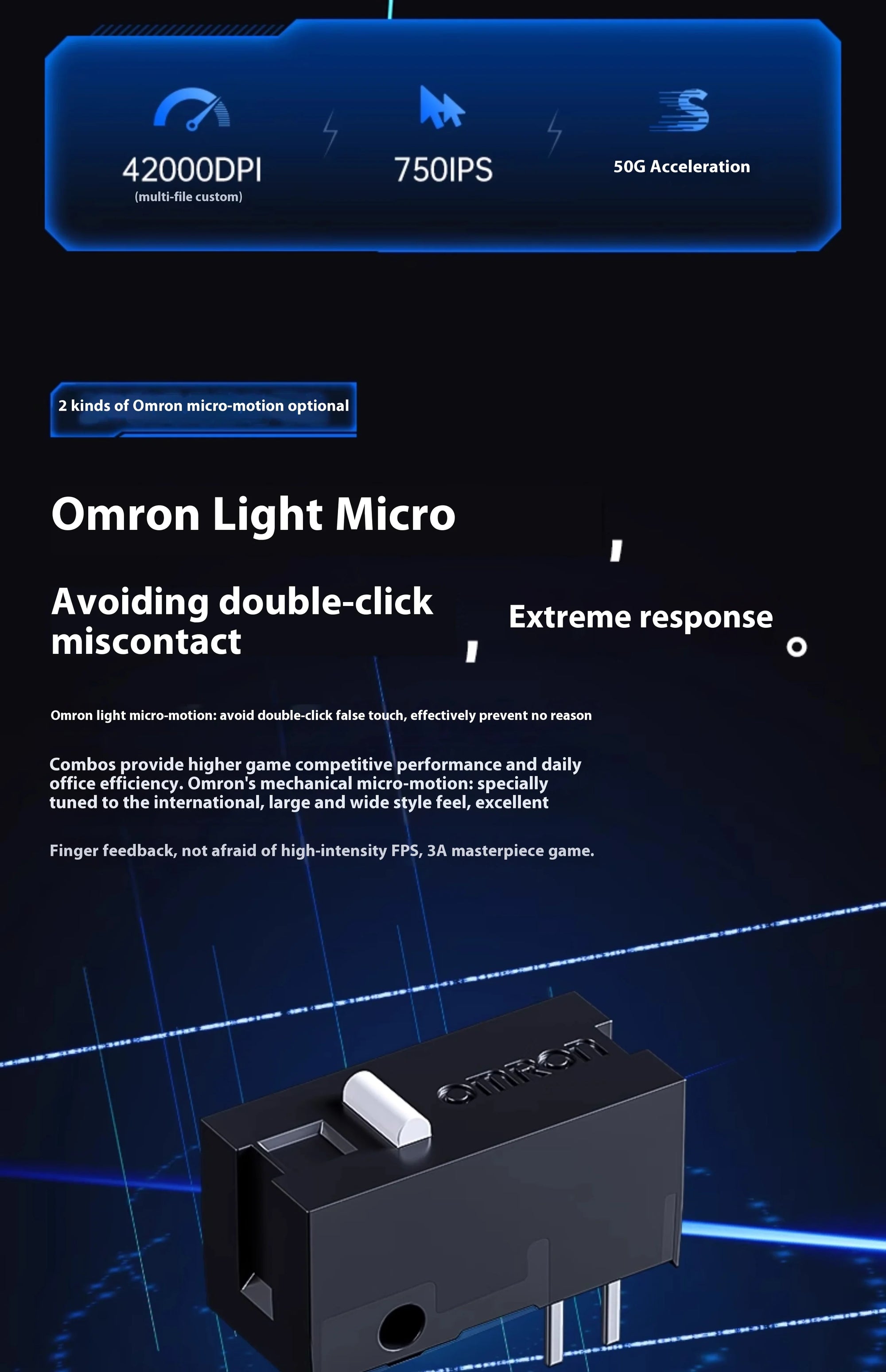MCHOSE L7 Ultra+ Lightweight Mouse Wireless Tri-mode Bluetooth PAW3395 500mAh PC Esports Laptop Gaming Mice L7 Pro+ ﻿