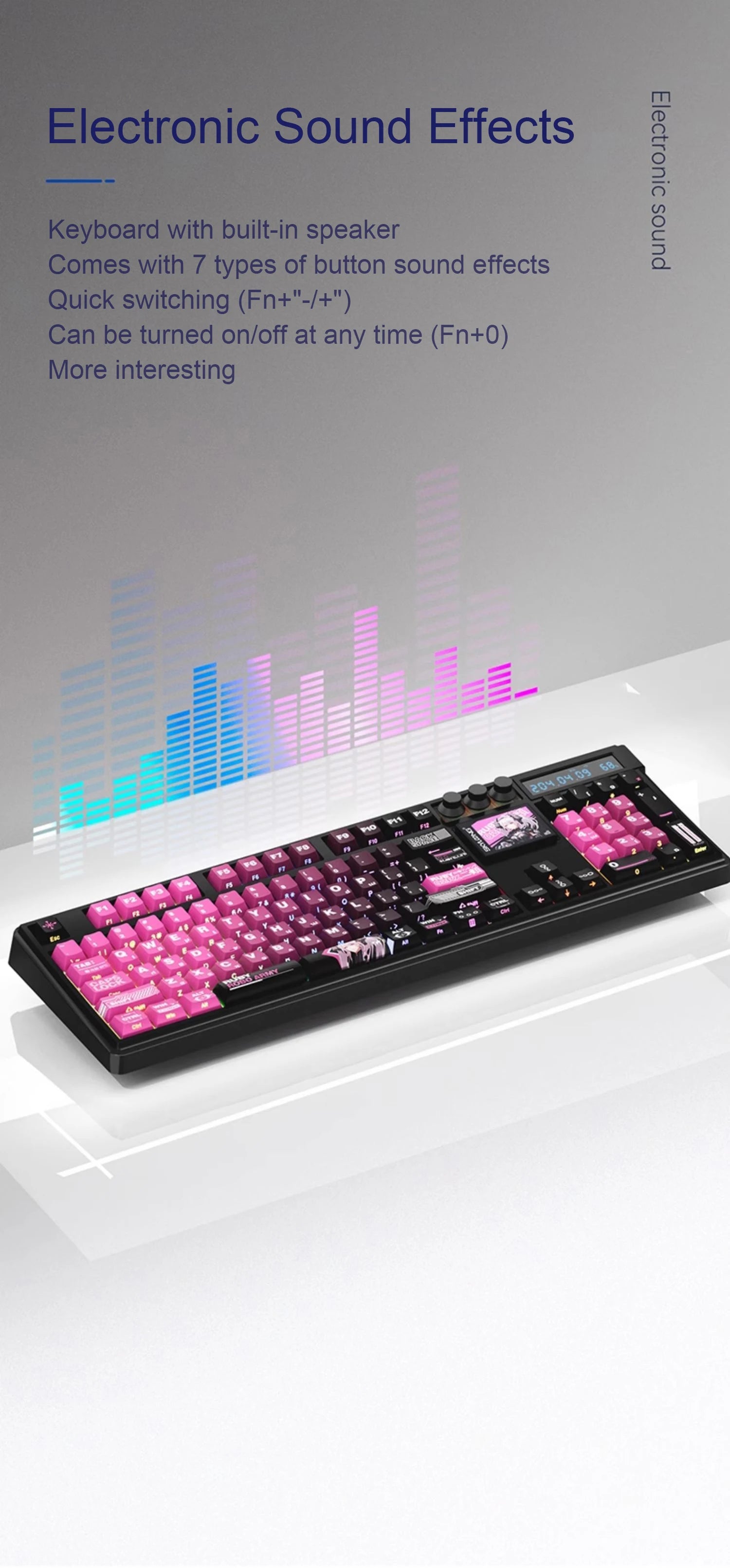 SKYLOONG GK104 Pro Mechanical E-sport Gamer Keyboard Full-Size Wireless Keyboard RGB Backlit Hot-Swappable Game Keyboard for PC