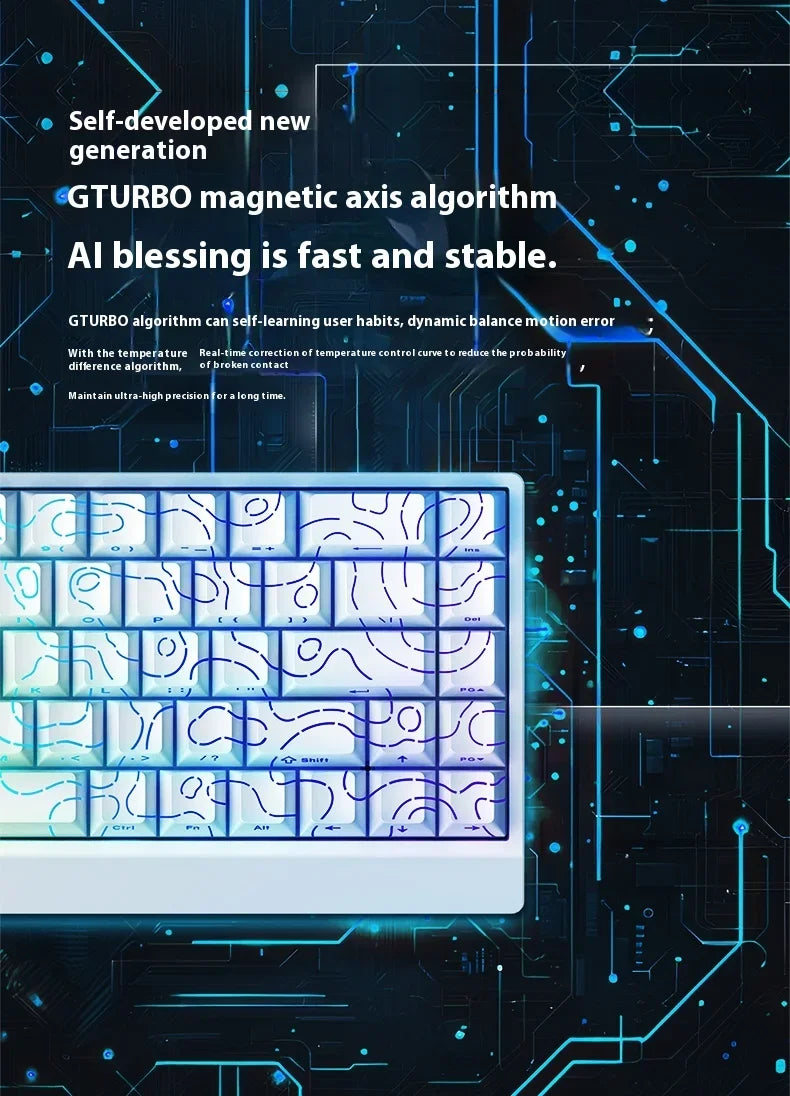 IROK Carotmas Mercury68 Magnetic Switch Mechanical Keyboards 8K 68keys RT0.004mm Low Delay Custom Wired Gaming Keyboard PC Gifts