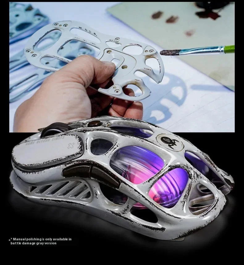 GravaStar M1 M2 Wireless Magnesium Alloy Gaming mouse PAW3395 4K 26000DPI bluetooth 2.4G wired Hollow design Gamer Mouse Gifts