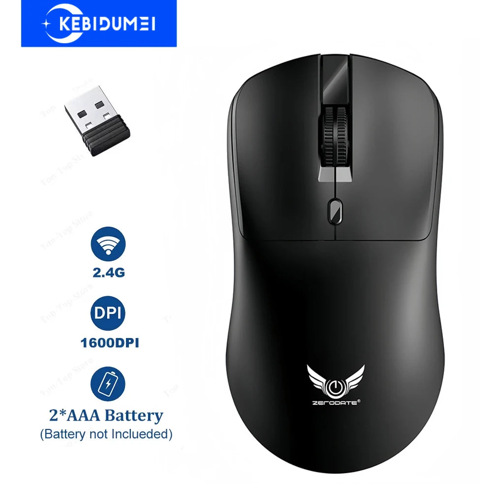 2.4G Wireless Mouse Gaming Mouse 3 Levels 1600 DPI Optical Office Mouse Ergonomic Mouse Mice for PC Computer Laptop Macbook