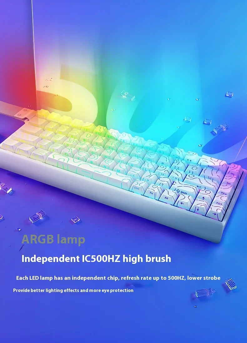 IROK Carotmas Mercury68 Magnetic Switch Mechanical Keyboards 8K 68keys RT0.004mm Low Delay Custom Wired Gaming Keyboard PC Gifts