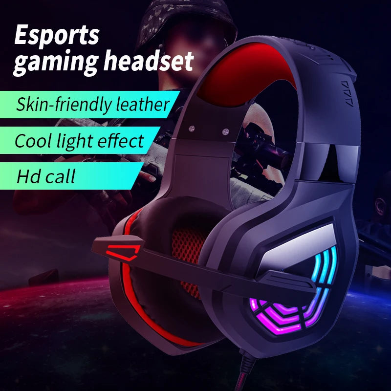 G7 Gaming Headset With Noise-cancelling Microphone Surround Sound 3.5mm Wired LED Gaming Headset For Gamers