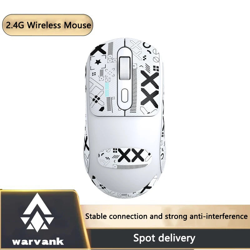 Warvank X8 Wireless Gaming Mouse 500 mAh TYPE-C Rechargeable Office Mouse Suitable for Laptop Desktop Computers