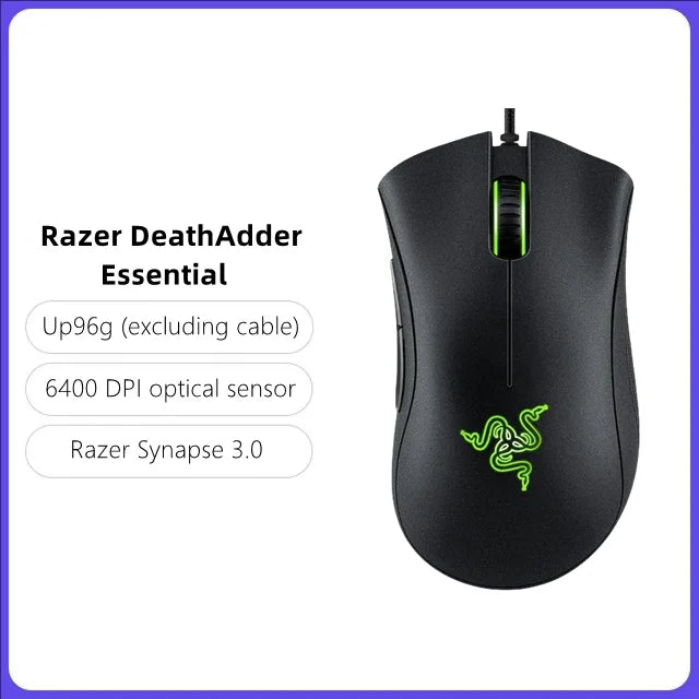 Original Razer Series Wired Mouse And DeathAdder V3 Pro Wireless Gaming Mouse 63g Ultra Lightweight 30K DPI Optical Sensor Mice