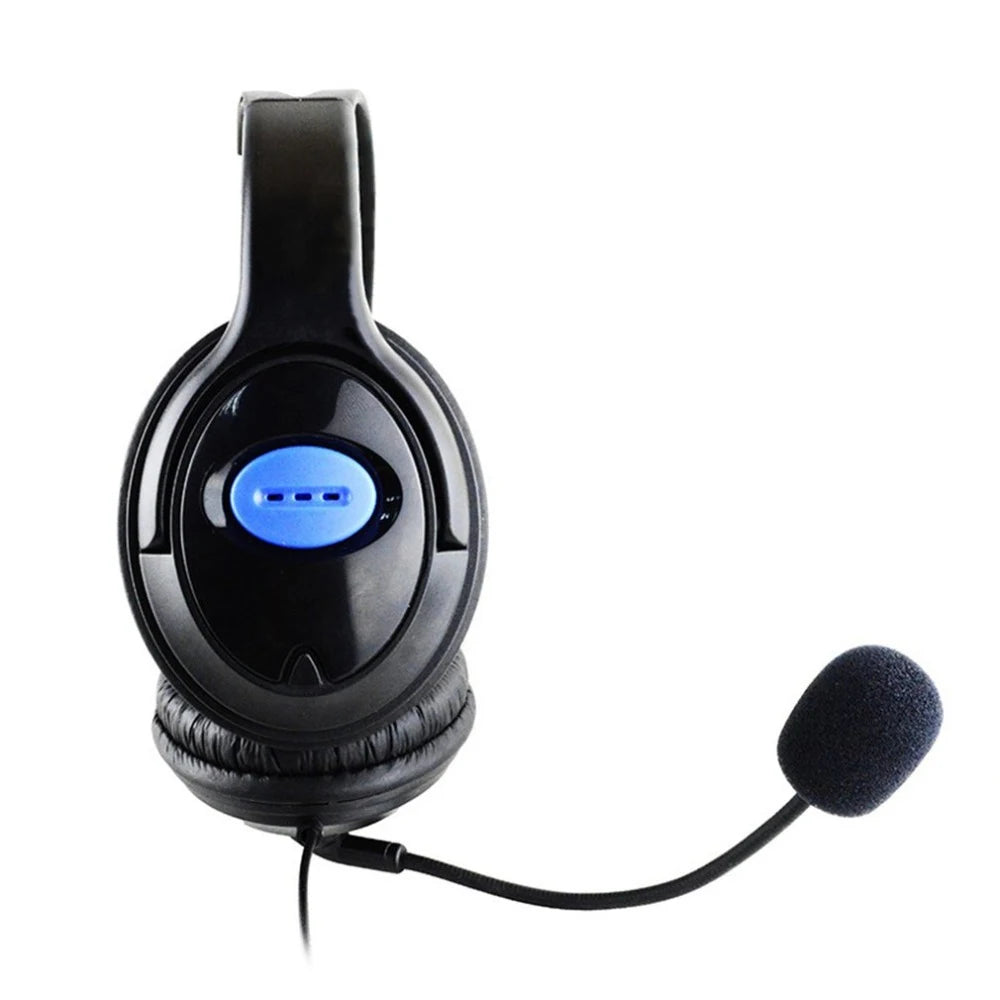 Headphones 3.5mm Wired Gaming Headset Earphones Music For PS4 Play Station 4 Game PC Chat computer With Microphone 120° Rotation