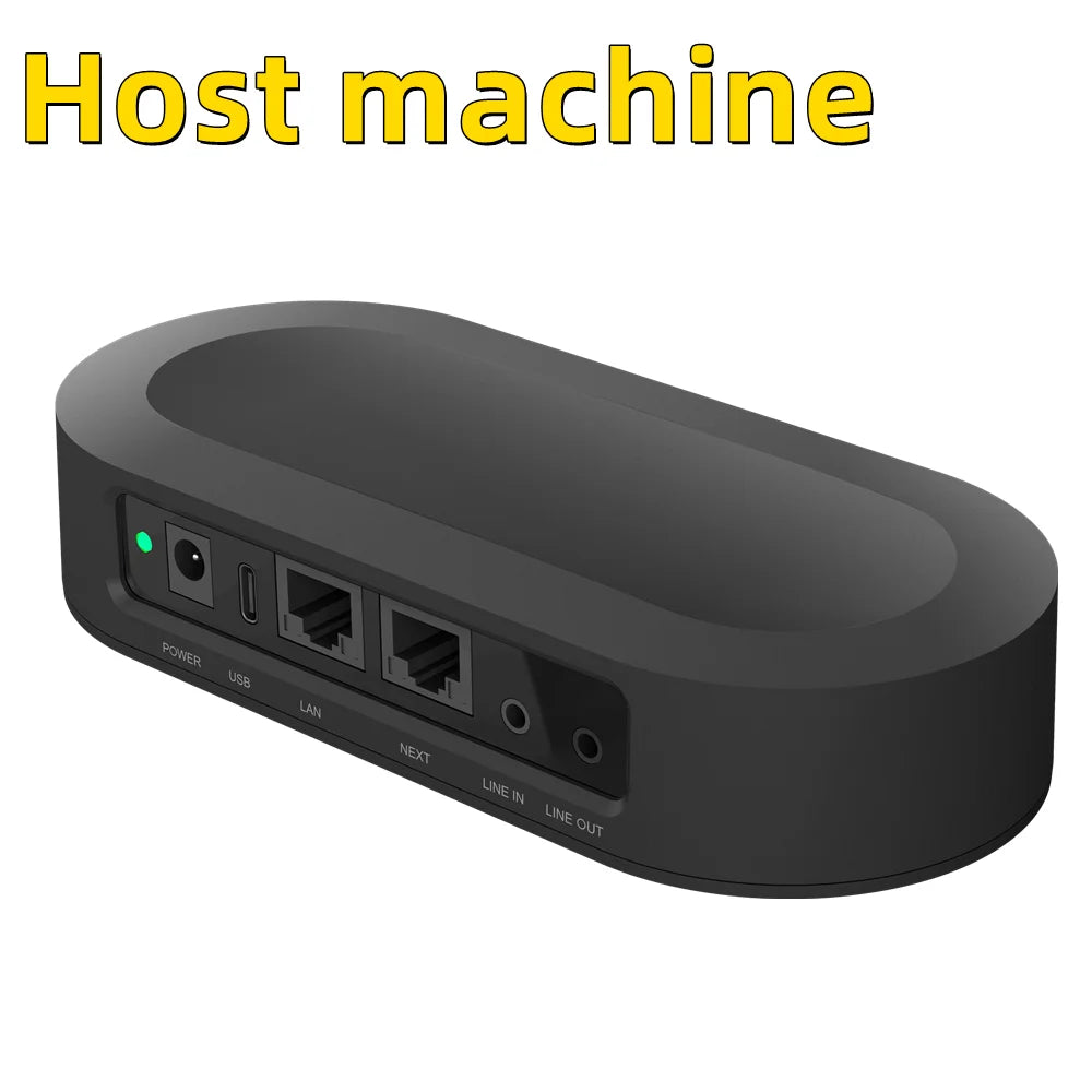 Omnidirectional Microphone for 300㎡ 1-8 360° Pickup Wireless Dongle Conference Speaker USB LAN for Meeting Classroom Easy Set up
