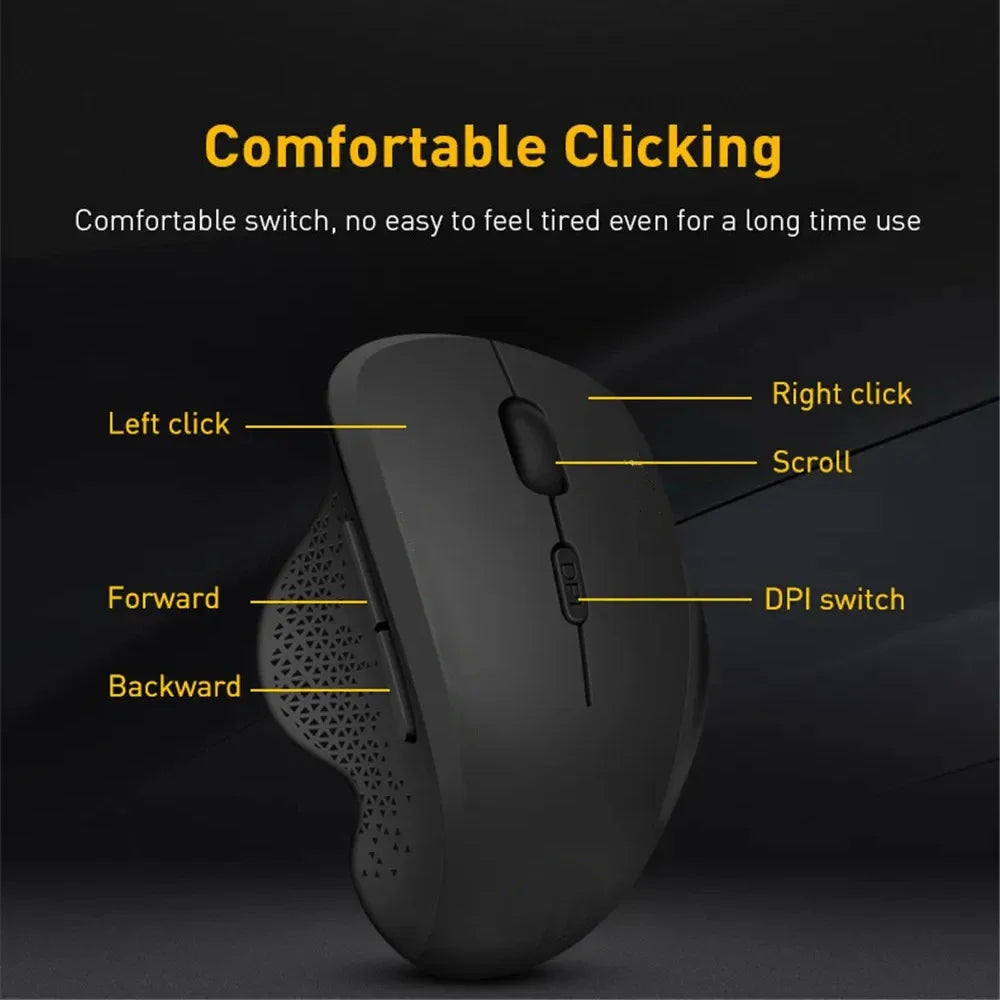 Wireless Mouse Rechargeable Bluetooth Mouse 4000DPI Silent Mice 2.4G USB Gaming Receiver for Mackbook PC Laptop Accessories