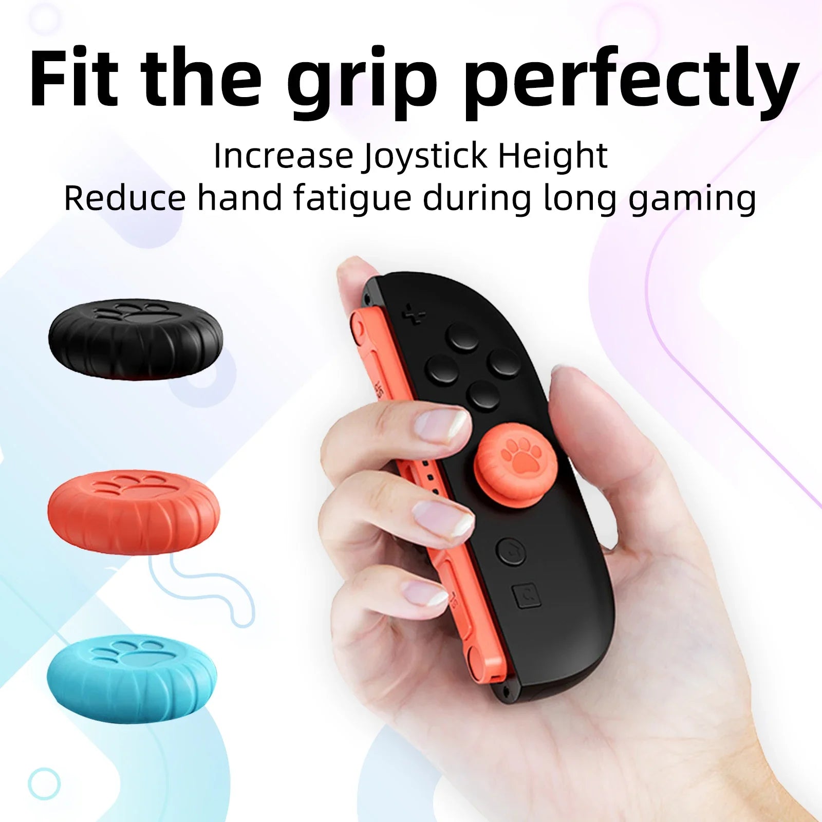 6pcs Thumb Stick Grip Caps for Nintendo Switch 2 Joy-Con Joystick Cover Switch2 Thumbstick Silicone Case Controller Accessories