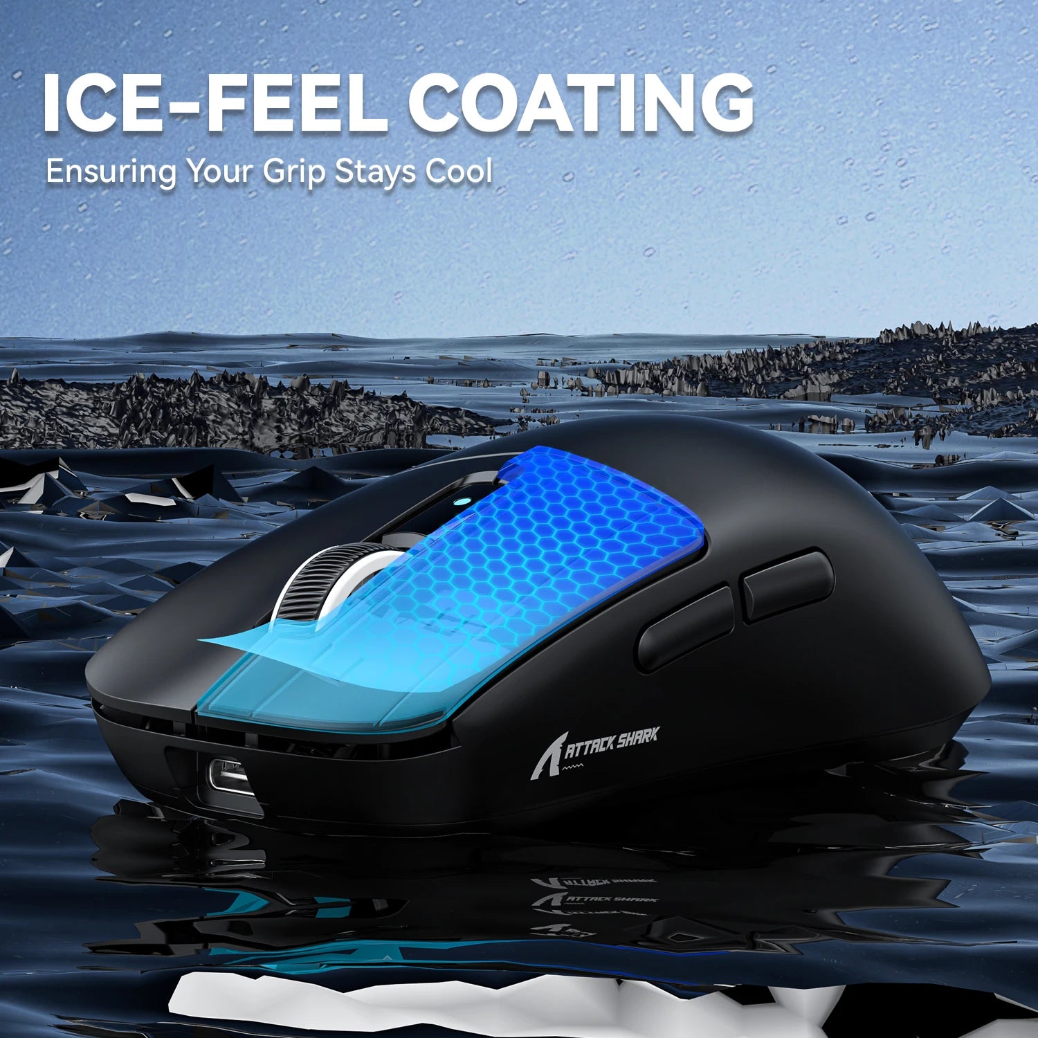 ATTACK SHARK R6 Ultralight 39g Wireless 8K Gaming Mouse, PAW3950MAX Sensor, Nordic 52840, 42K DPI, 2.4G/BT/Wired, for PC/MAC