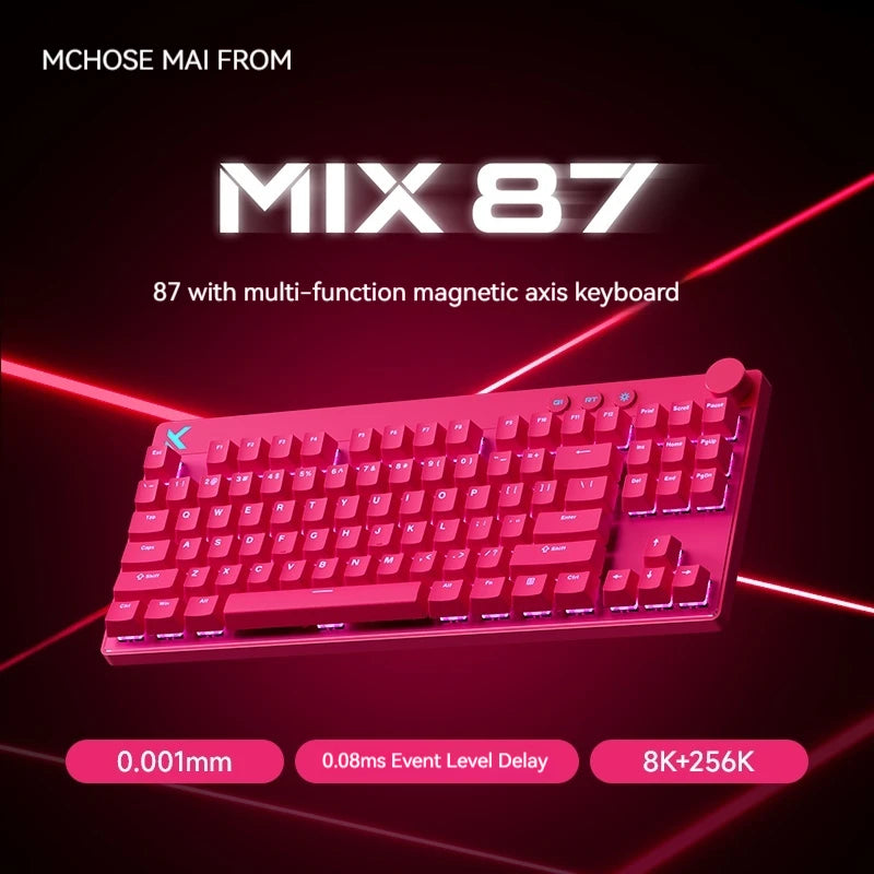 Mchose Mix 87 Magnetic Axis Mechanical Keyboard Customized Esports Fps Gaming Dedicated Wired Valorant Magnetic Axis Keyboard
