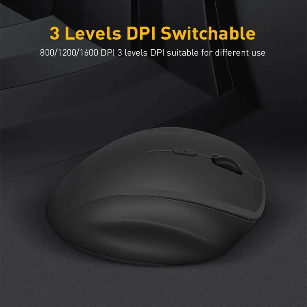 Wireless Mouse Rechargeable Bluetooth Mouse 4000DPI Silent Mice 2.4G USB Gaming Receiver for Mackbook PC Laptop Accessories