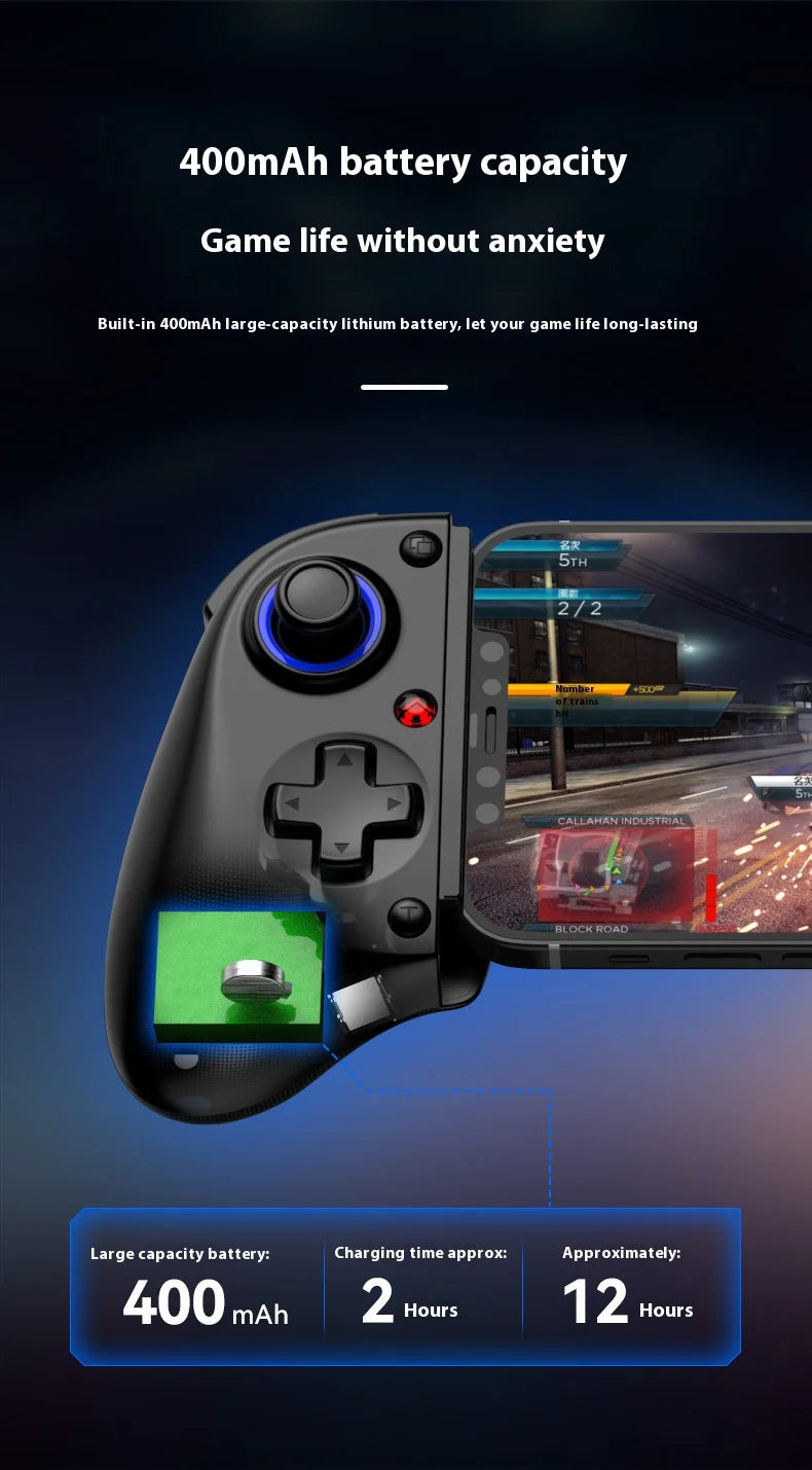 D11 Stretch gamepad Hall Trigger macro back Key Switch Android IOS Streaming gamepad PC type-c Link