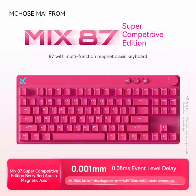 Mchose Mix 87 Magnetic Axis Mechanical Keyboard Customized Esports Fps Gaming Dedicated Wired Valorant Magnetic Axis Keyboard