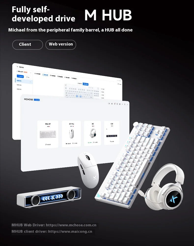 Mchose Mix 87 Magnetic Axis Mechanical Keyboard Customized Esports Fps Gaming Dedicated Wired Valorant Magnetic Axis Keyboard