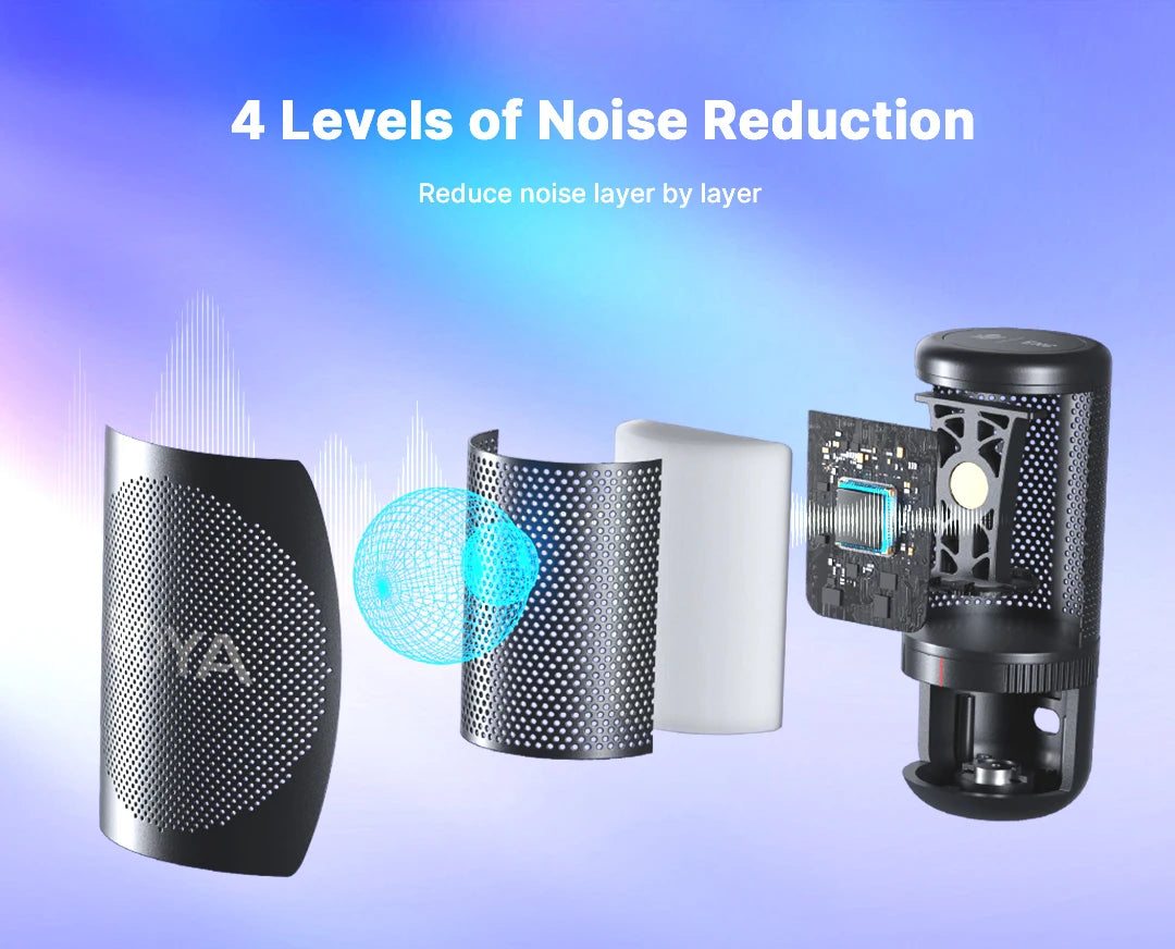 BOYA K3 USB Condenser Microphone with RGB Control/Headphone jack/Mute,MIC for PC Gaming Recording Streaming AmpliGame Podcasting