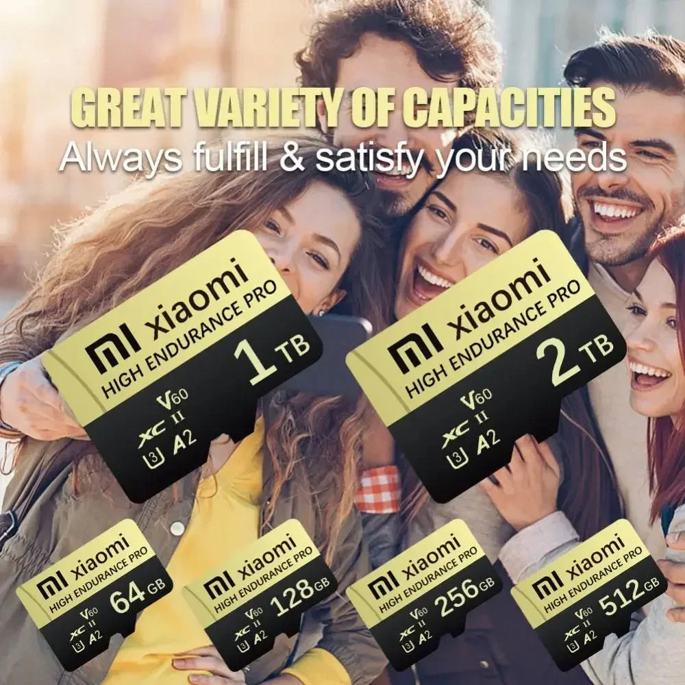 Xiaomi Real Capacity SD Memory Card 2TB 1TB Ultra Micro Tarjeta SD 128GB Micro TF SD Card 512GB 256GB For Lenovo Nintendo Switch